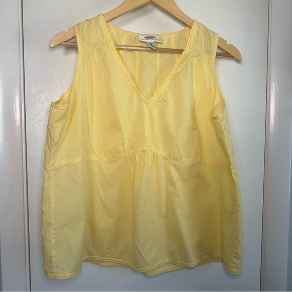 Talbots Y2K Tunic Tank Top. Butter Yellow. Size: 1X. 100% Cotton. - Picture 1 of 7